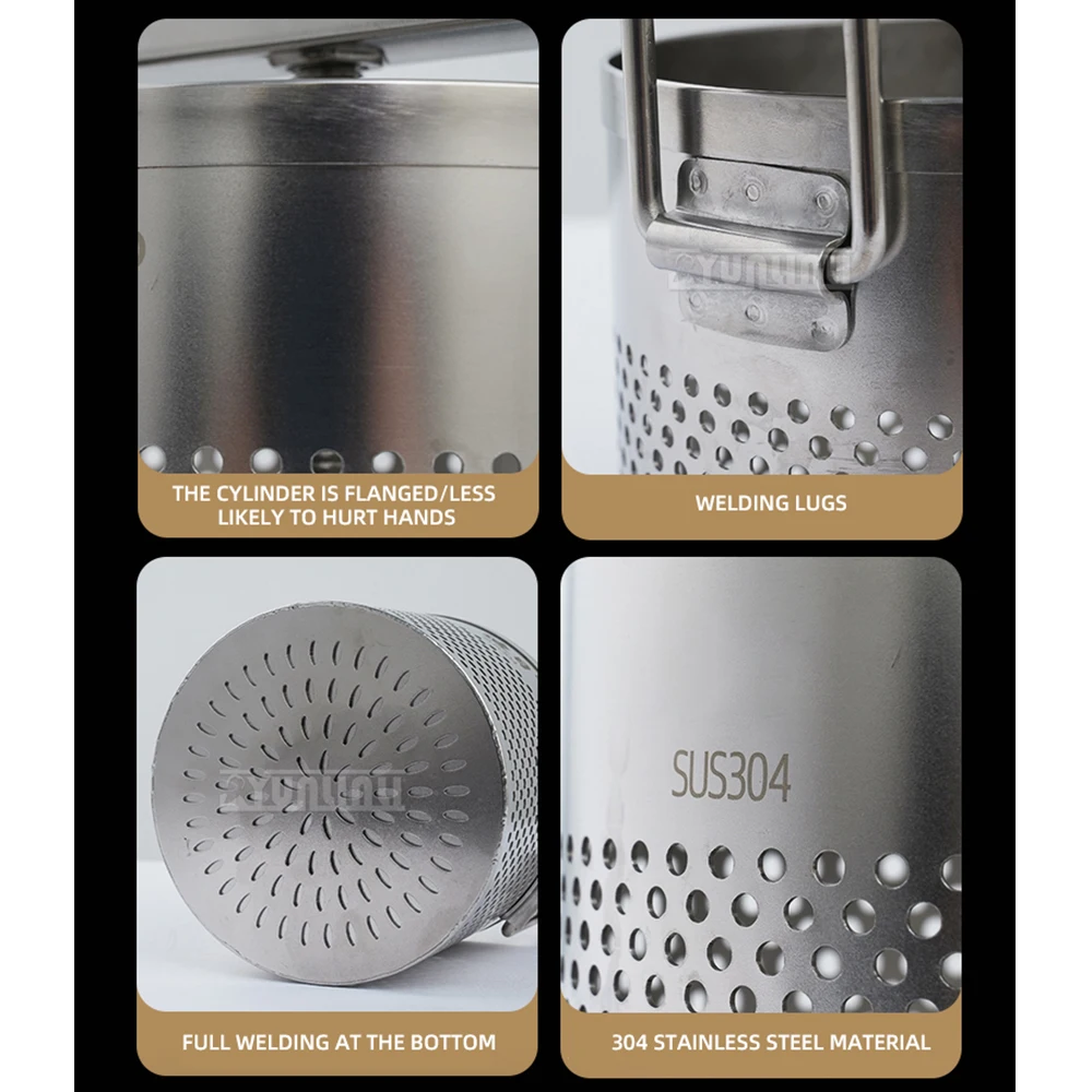 عصارة تعبئة الطعام من الفولاذ المقاوم للصدأ سعة 1.8 لتر، عصارة فواكه بالعسل - أداة مطبخ للطهي الفعال #4