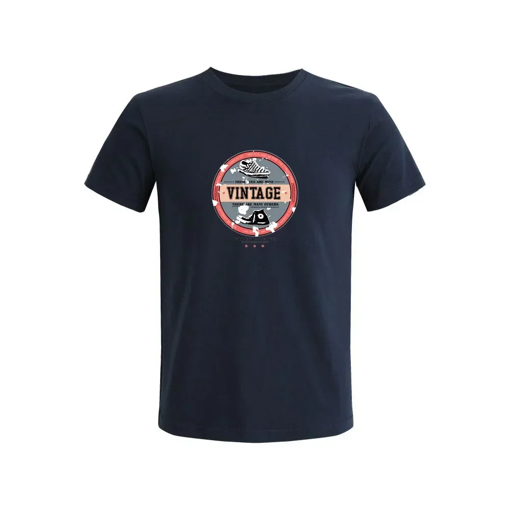 100% Cotton Men T Shirt Summer Short Sleeve T-Shirts Man Casual Loose Tees Oversized Men's Tops 2025 Fashion Mens Tshirt