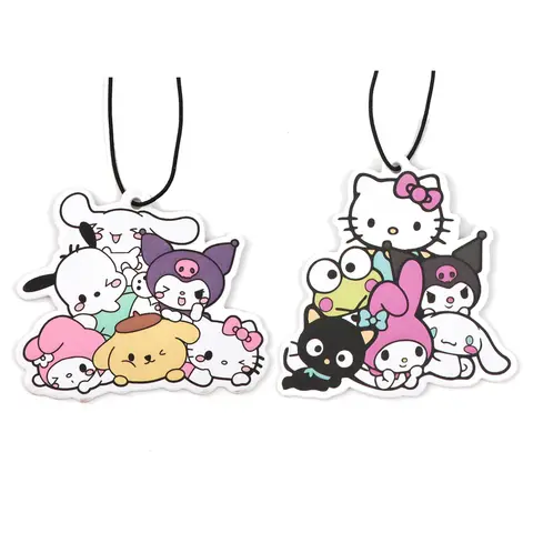 Kawaii Anime Animals Fragrant Paper Auto Interiors Cat Car Fragrance Cabinet Bedroom Air Freshener Hangings Solid Perfume Gifts