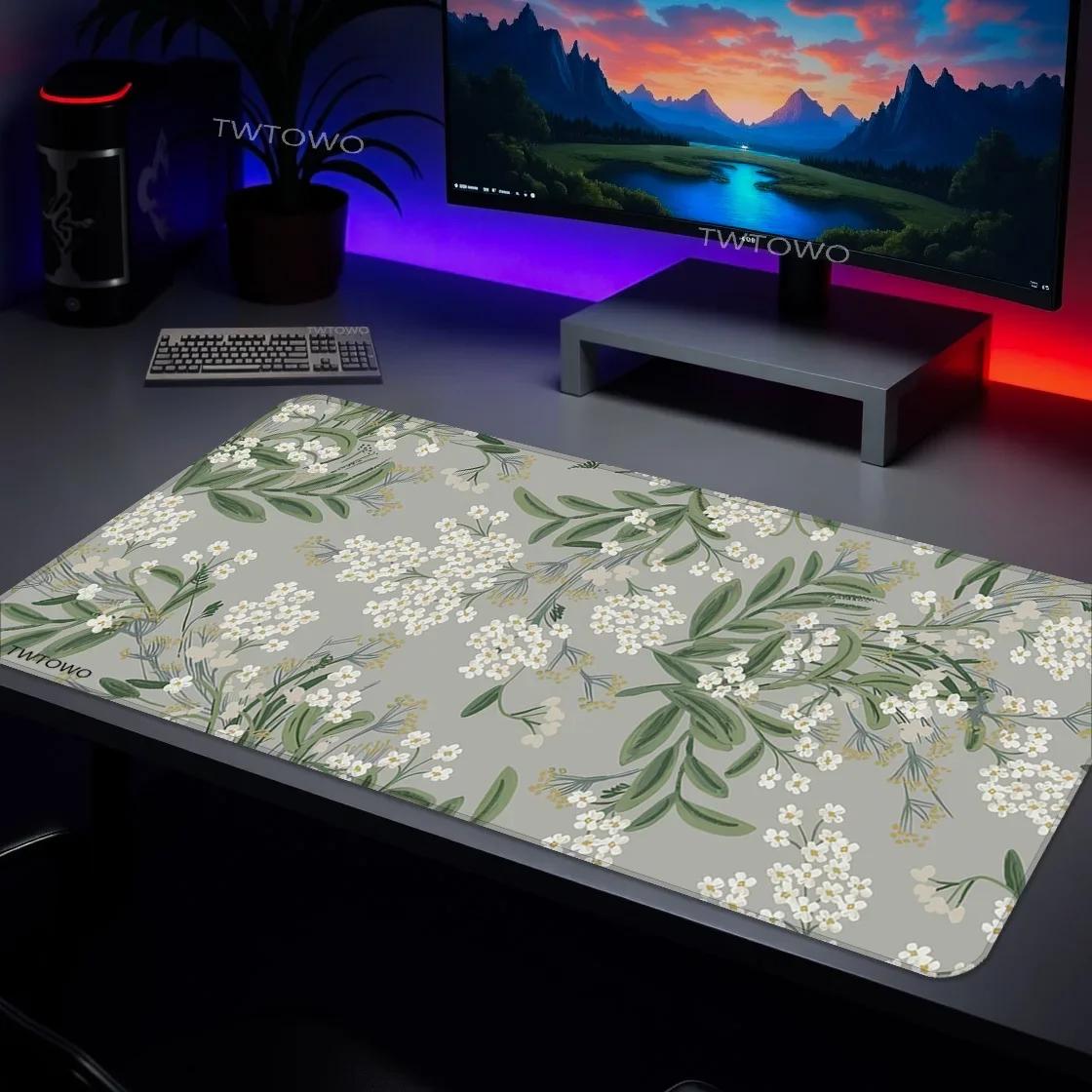 

Коврик для мыши Gamer Plant Leaves Printon спрос Компьютерный HD Большой коврик для мыши XXL Настольные коврики Офисные офисные аксессуары Коврики для мыши