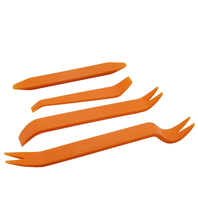 4 قطعة مشبك باب السيارة تفكيك طقم أدوات DVD ستيريو تجديد أطقم الداخلية البلاستيك لوحة الكسوة لوحة القيادة أداة إزالة الصواميل الملحقات