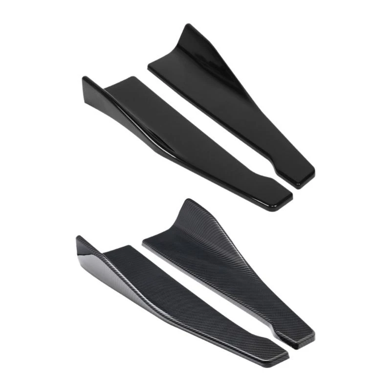 

Rear Bumper Protector & Side Skirt Wrap Angles Splitters Impacts Resistant Car Side Skirt Cover & Rear Bumper Guard Set