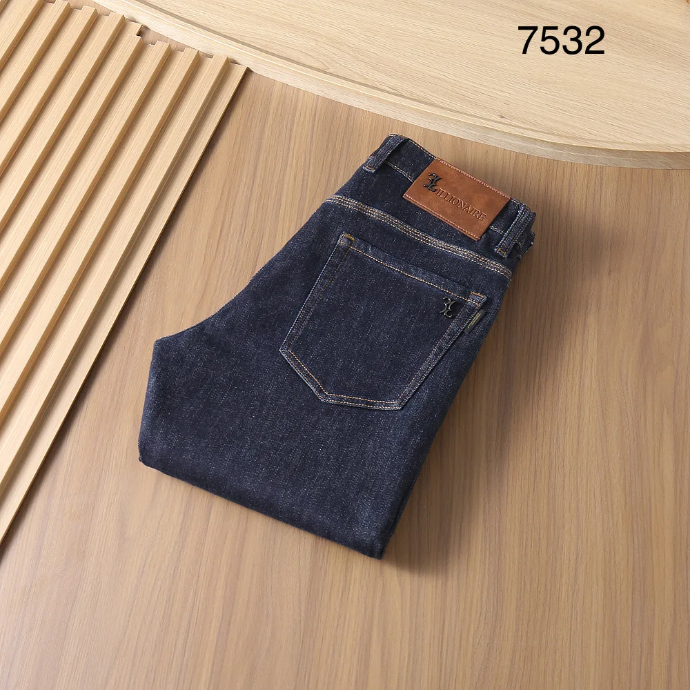 

BLLIYOSS BILLIONAIRE Jeans for Men Thin Cotton 2025 Autumn winter New Casual Embroidery comfortable Fashion size 30-40 Pants ins