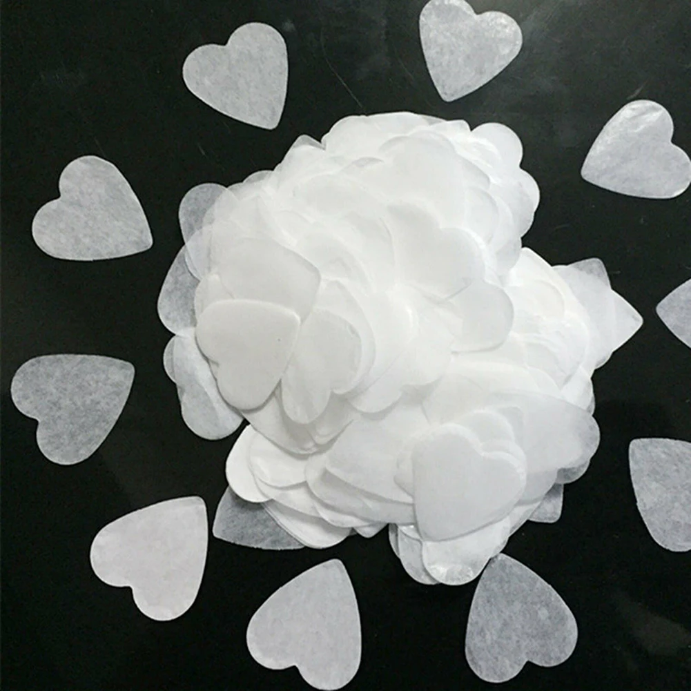10000 Stück Papier-Konfetti-Mix, farbiges Papier, biologisch abbaubar, weiß/rosa/rot/Herz-Konfetti, Geburtstagsfeier, Hochzeit, DIY-Feier – Detail 3