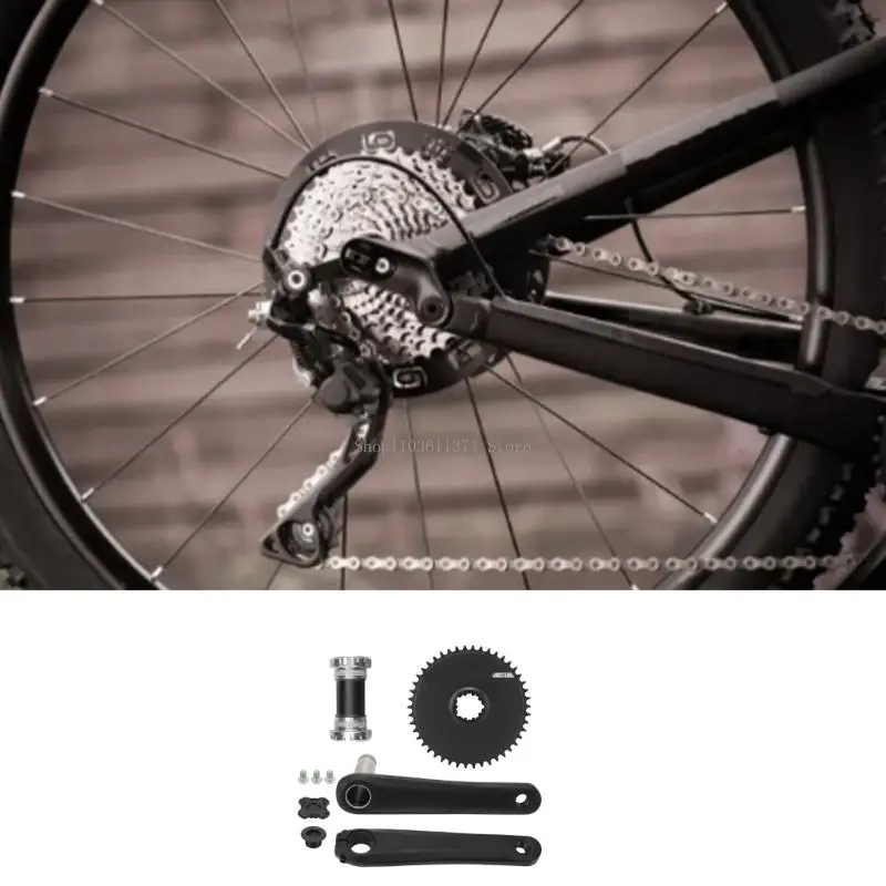 

Durability Aluminum Alloys Crankset Chainring Square Hole Ergonomic Cranksets
