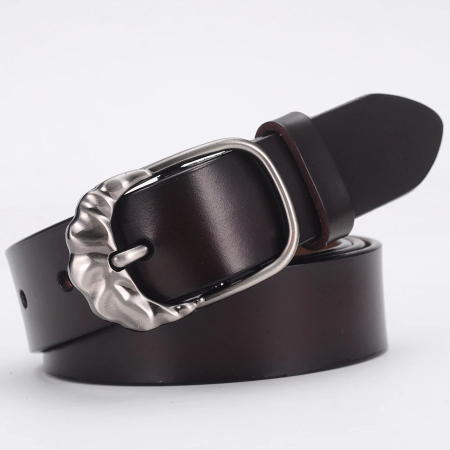 

Length:105cm Women Genuine Leather Belt Female Waistband Designer Belt Pin Buckle Belt Width:2.8cm