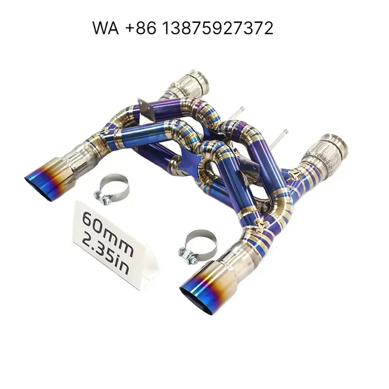Wmwmnu for 720S 4.0T Catback Exhaust Titanium Pipes New Dual X-Pipe Design Auto Performance Parts 720S Exhaust System