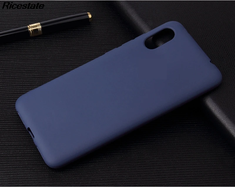 For Xiaomi Redmi 7A Matte Soild color Ultra Thin Colorful Silicone Cover for Redmi 7A Funds Cases