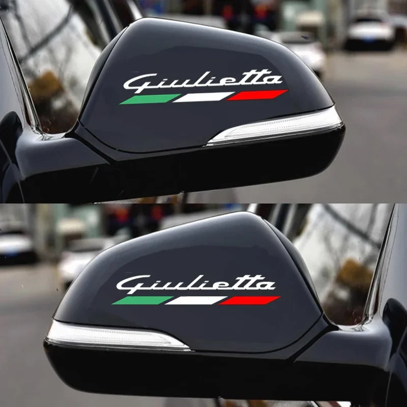 Autocollant de rétroviseur de voiture, 2 pièces, pour Alfa Romeo Giulietta, accessoires automobiles