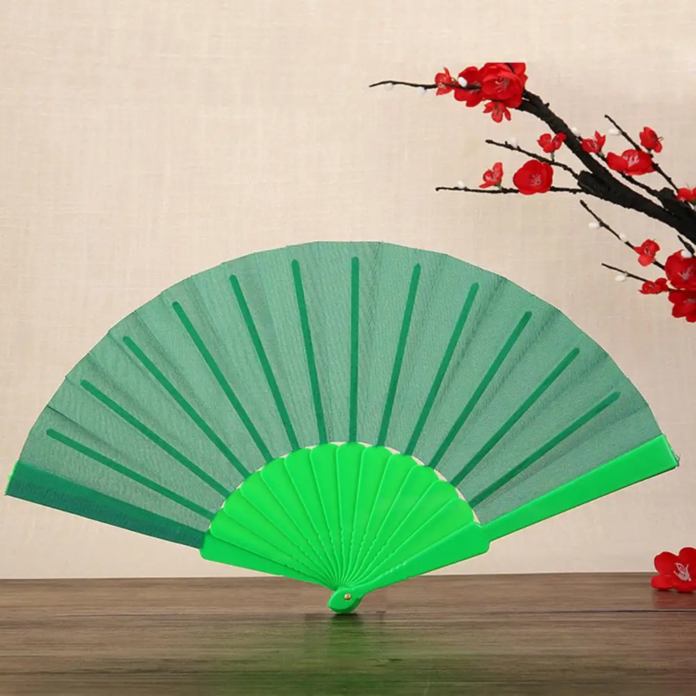 Folding Fan Elegant Silk Hand Fan Chinese Style Summer Female Dance Fan Portable Elegent Flower Hand Held Fans Party Favors