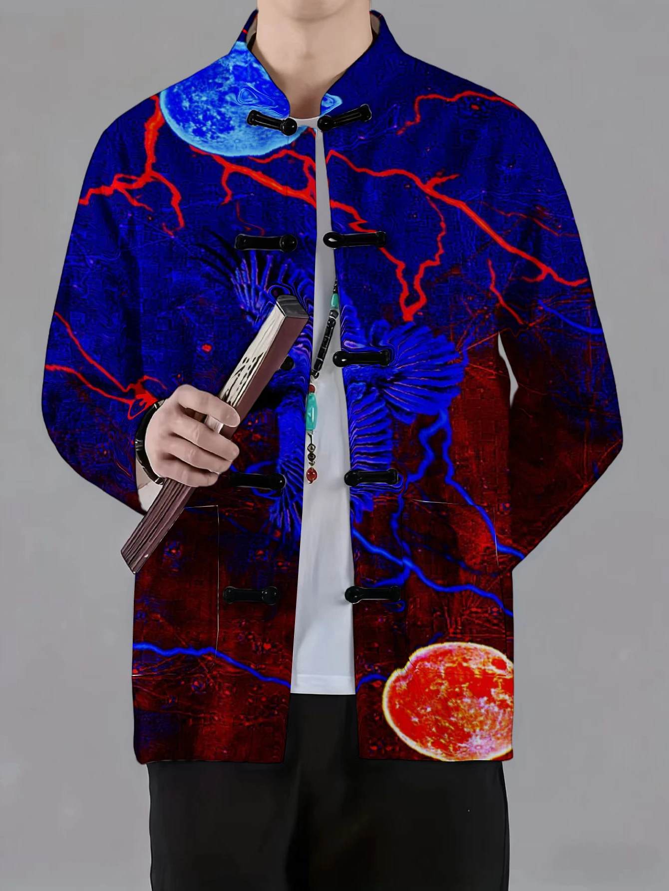 เสื้อแจ็คเก็ตผู้ชายคอจีน ติดกร - Craft And Art Difference บทวิจารณ์และราคา