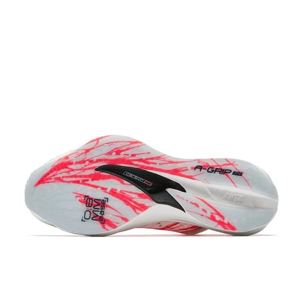 Anta C202 6.0 PRO Carbon Plate: Slip-Resistant, Durable, and Responsive; Low-Top; Rubber Outsole; Casual Marathon; 112525576-1