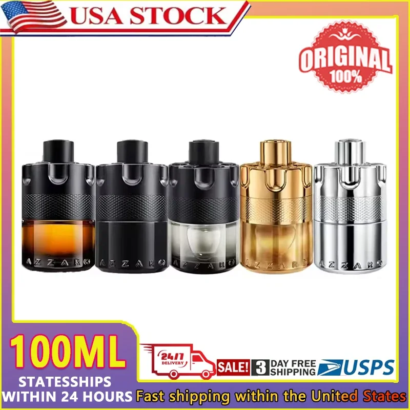 Azzaro Wanted Series 100ml Eau De Parfum Spray عطور فرنسية أصلية فاخرة كولونيا للرجال عطر فيرومونات جذب النساء #1