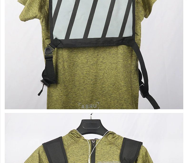 Taktische Brusttasche für Herren, Outdoor-Gym-Weste, reflektierende Sicherheitstasche, wasserdichte Brusttasche, multifunktionale Herren-Handytasche, lässige Sporttasche – Detail 9