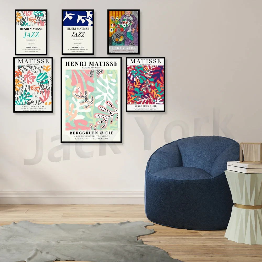 Henry Matisse paper cut vintage poster art print | Matisse prints, Matisse posters, plant art