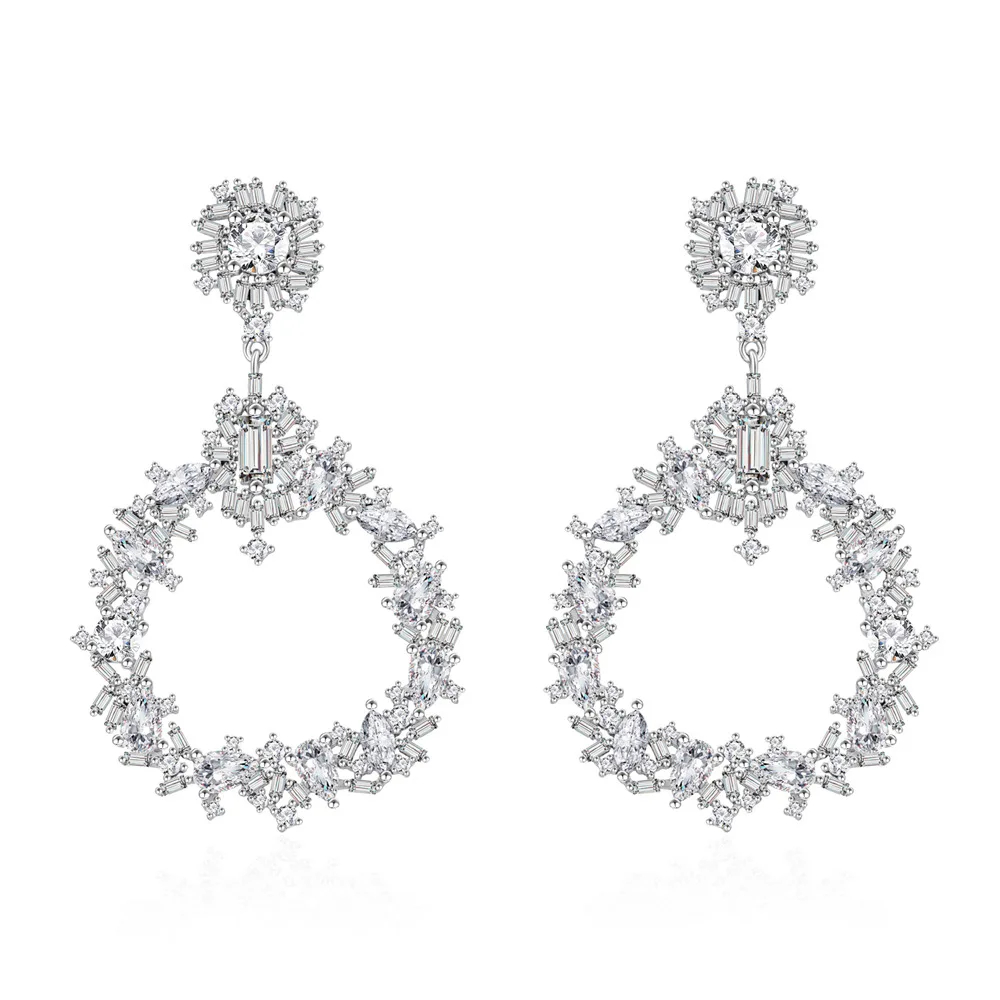 Zhenchengda 2024 New Original Design Fragmented Wind Earrings for Women S925 Pure Silver Earrings