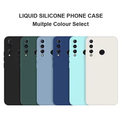 Original Liquid Silicone Phone Case For Huawei P50 P40 P30 P20 Lite Cases For Mate 20 30 40 Pro P smart Z Honor 8X Back Cover