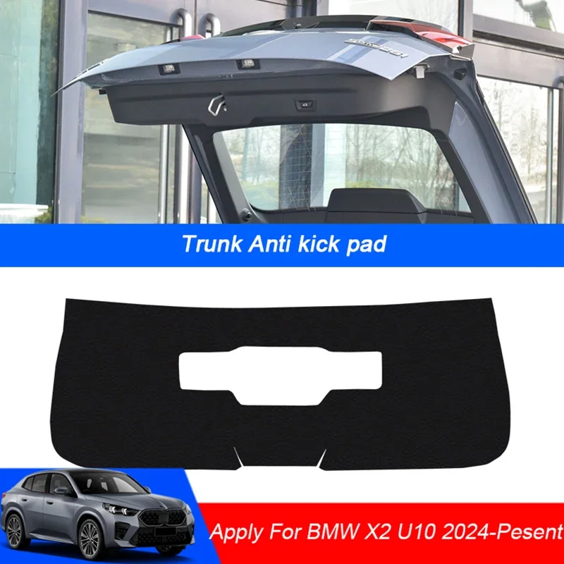 

Car PU Leather Anti-kick Trunk Pad Weather Dustproof Protect Tailgate Sticker Auto Accessories For BMW X2 U10 2024-Present