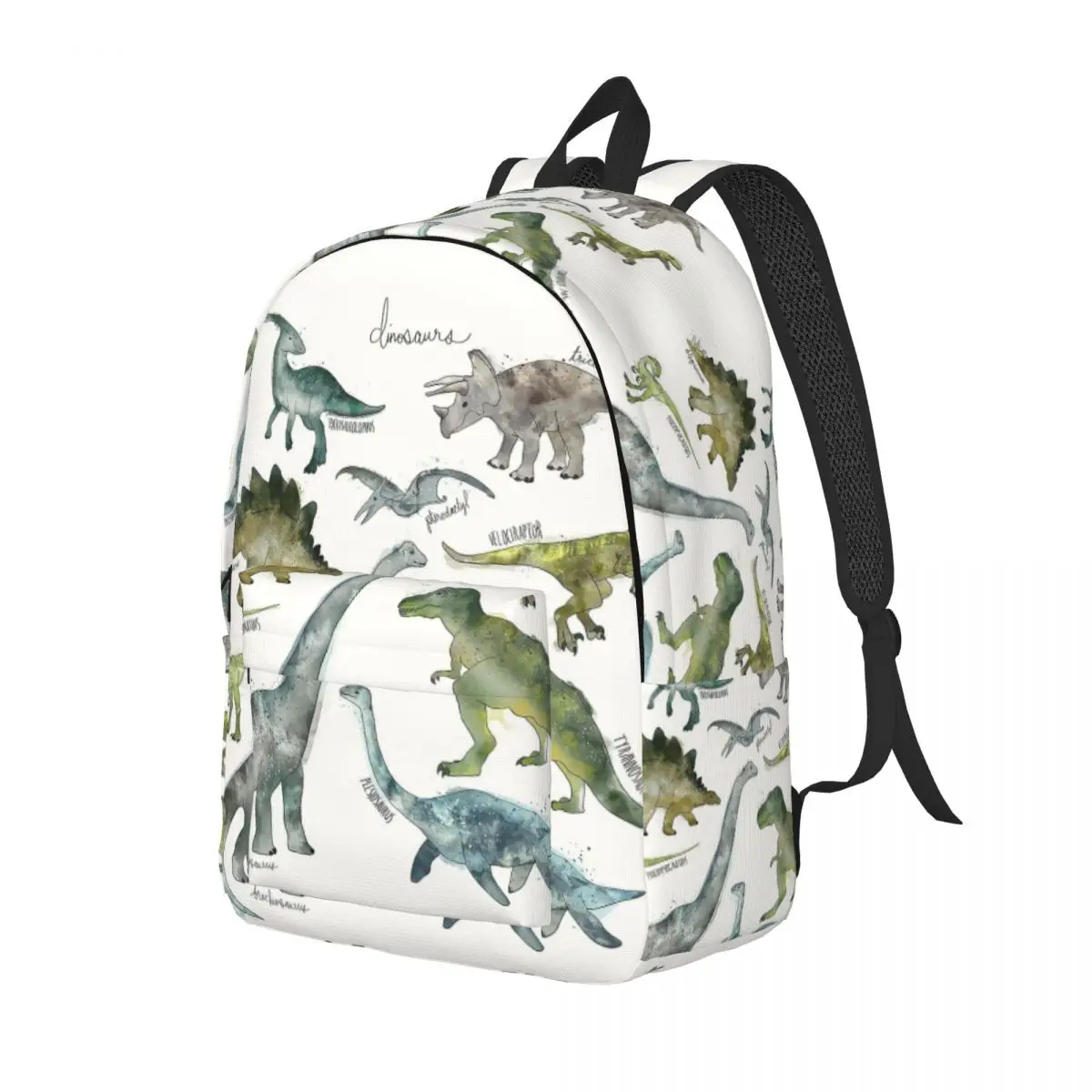 Dinosauri Dino Wildlife Cool zaino sport studente Business Jurassic Daypack per uomo donna Laptop Computer borse di tela