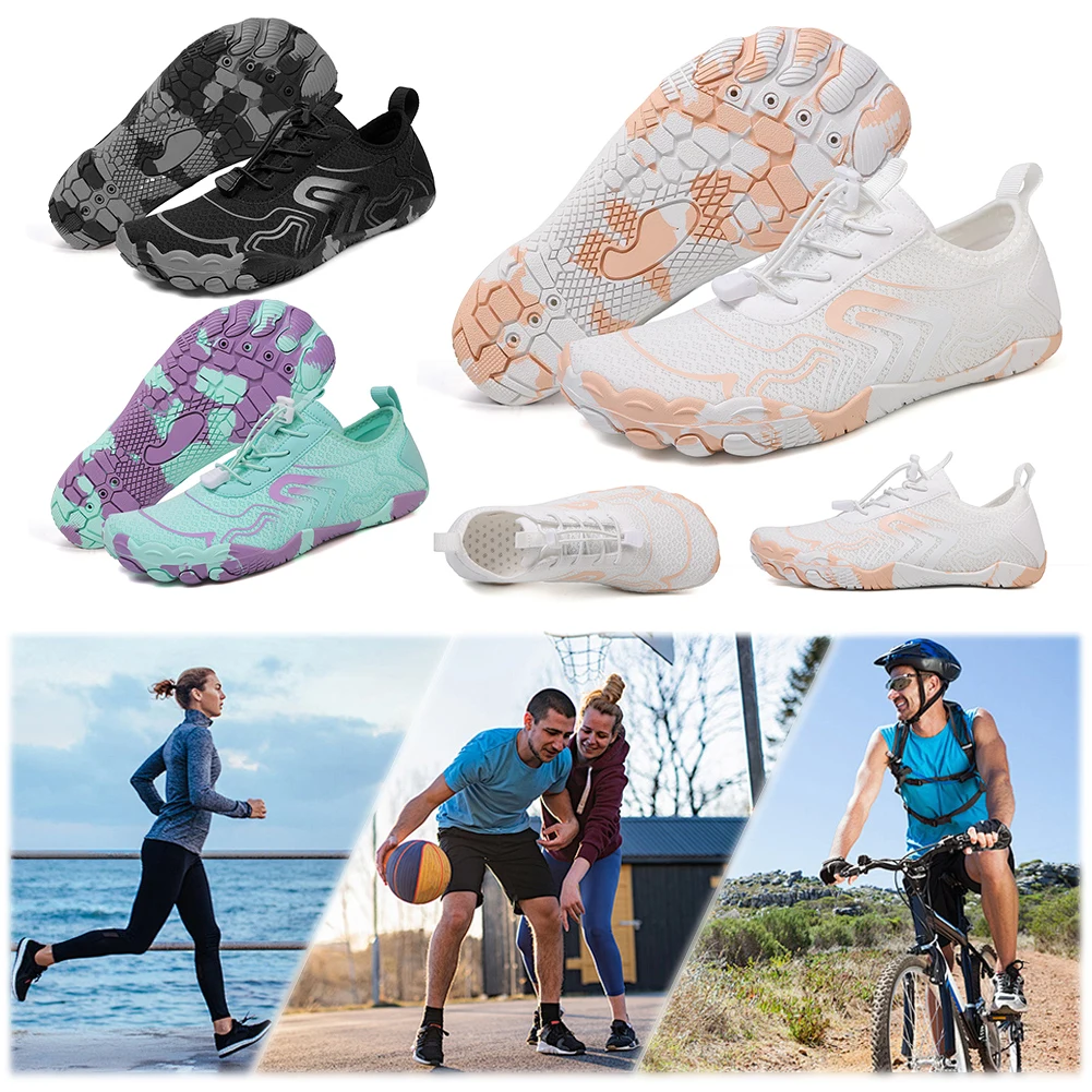 

Unisex Water Shoes Lightweight Aqua Shoes Non Slip Breathable Gym Sneakers Quick Drying Casual Swimming Shoes for Water Sports