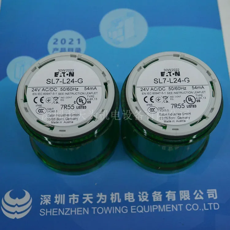 2026.4 Agent EATON SL7-L24-G SL7-L24-Y Warning Alarm Light Green Yellow Constant Light Module