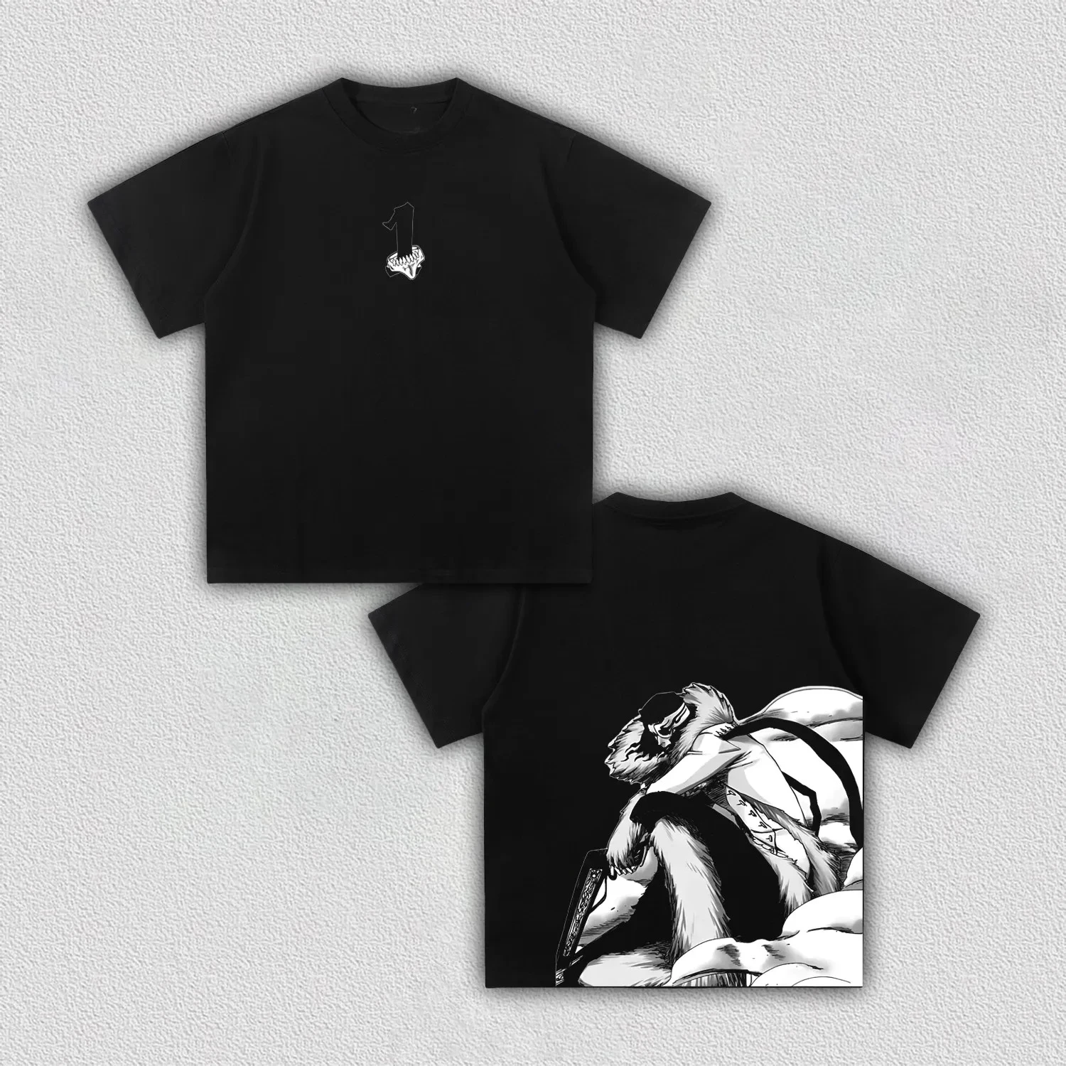 BLEACH Espada '1' Anime Printing T-shirt Men's Clothing Women's 2026 Summer New High Quality Cotton Short-sleeved T Shirt
