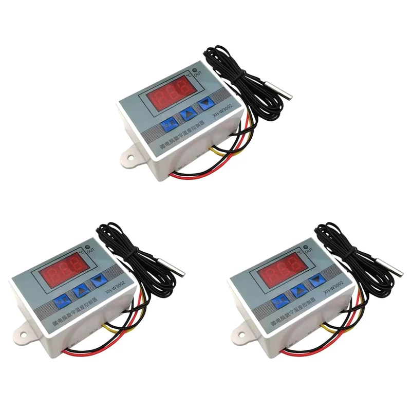 ABJI-3X 12 فولت المهنية W3002 الرقمية LED متحكم في درجة الحرارة 10A ترموستات منظم XH-3002