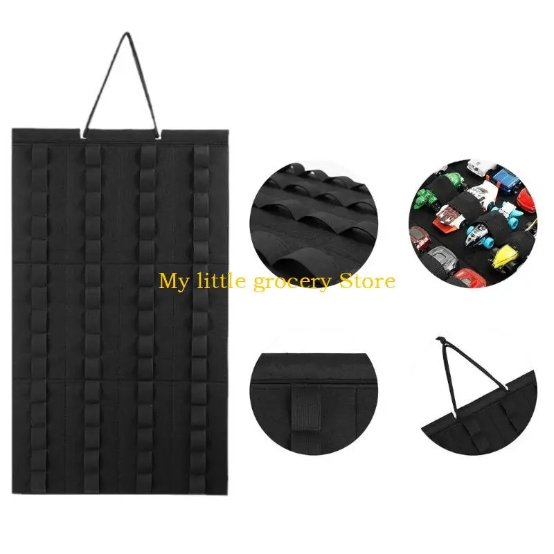 D5BD Hanging Storage Organisers 60 Slot Hanging Display Case for Toy Car, Toy Trucks