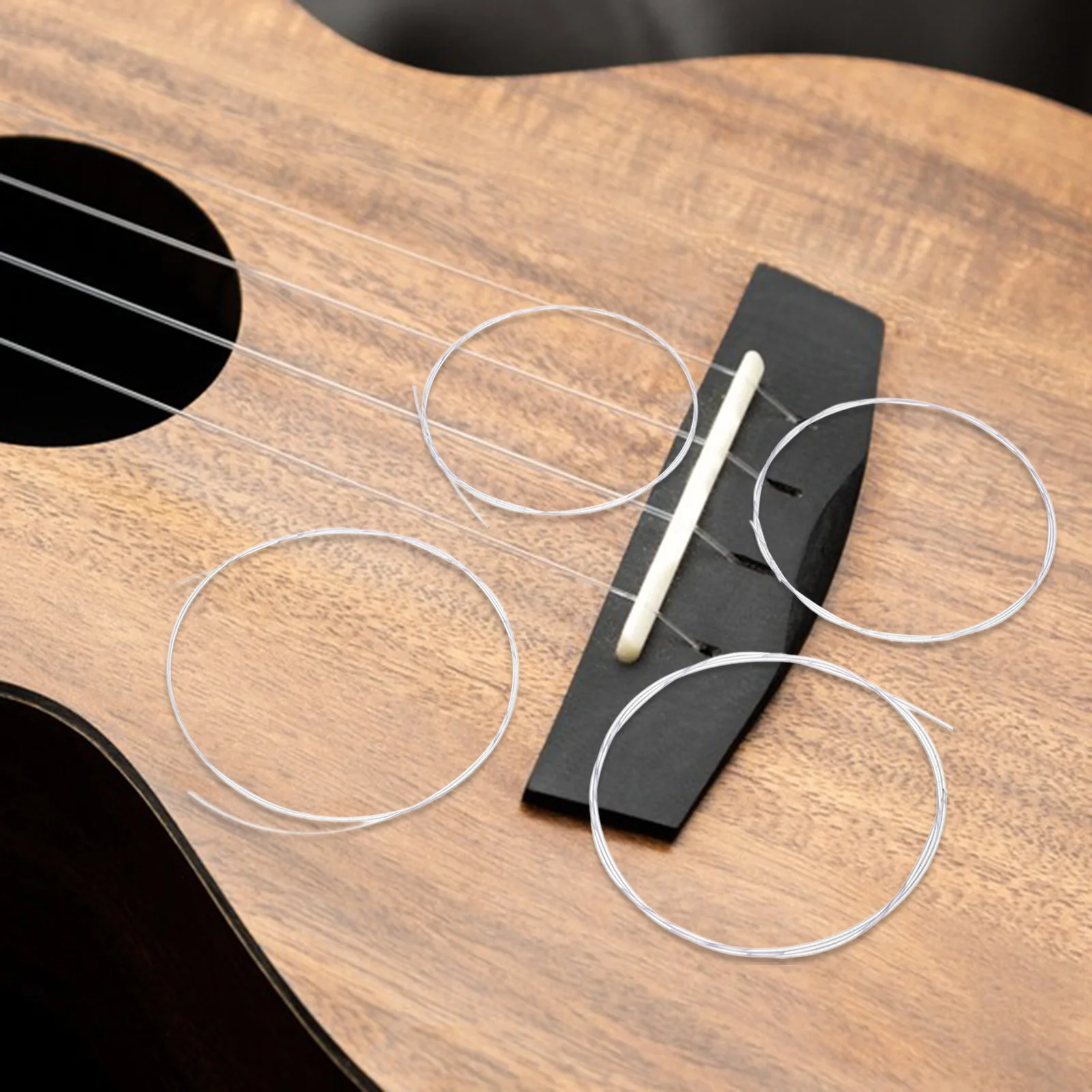 

1Set Ukulele Strings Set Durable Material Exceptional Sound Clarity Stable Tuning Comfortable Playing Experience Ukelele