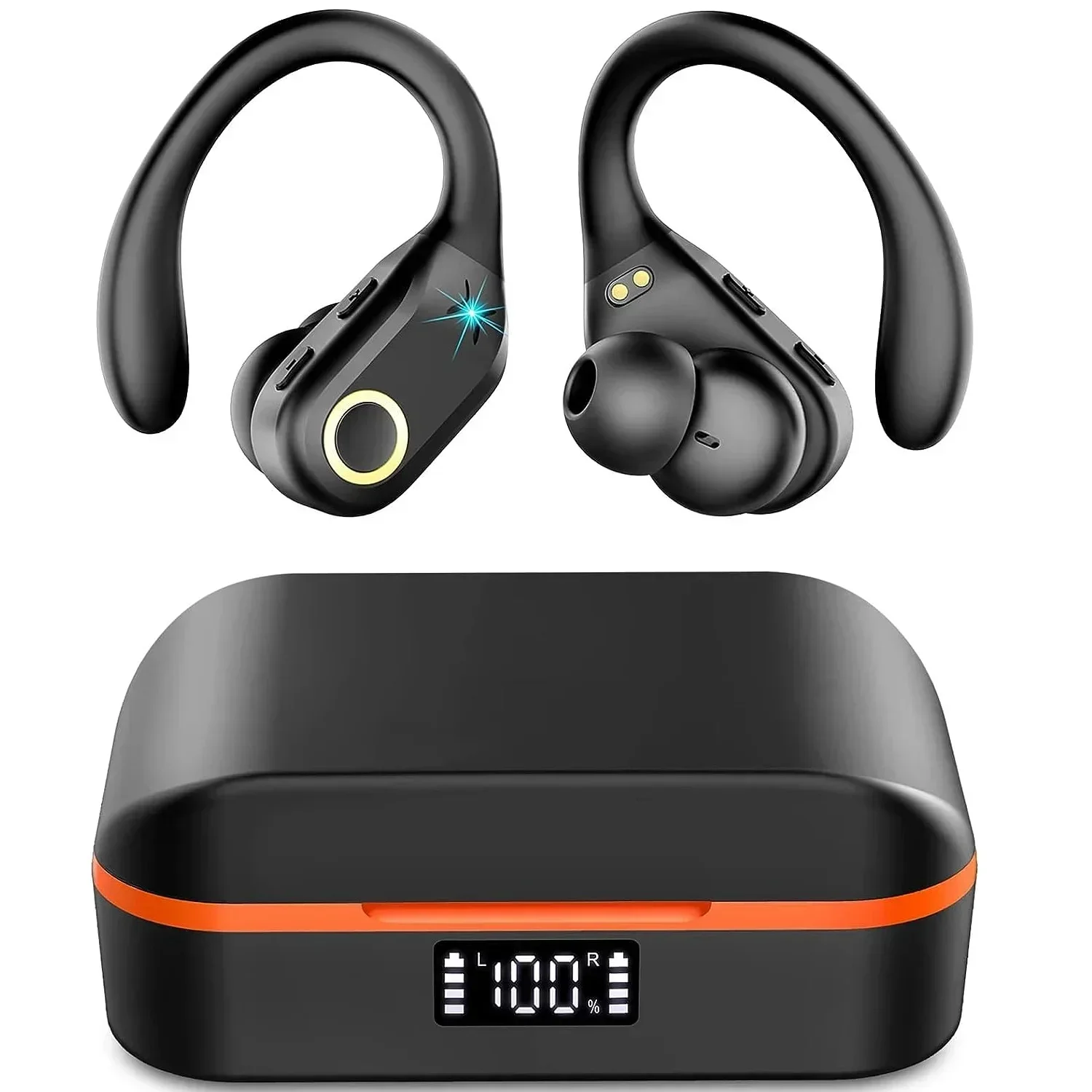 

New Wireless TWS Bluetooth Earphone with LED Display Button Noise Canceling Earbuds Sports Music Game Headset Waterproof for ios