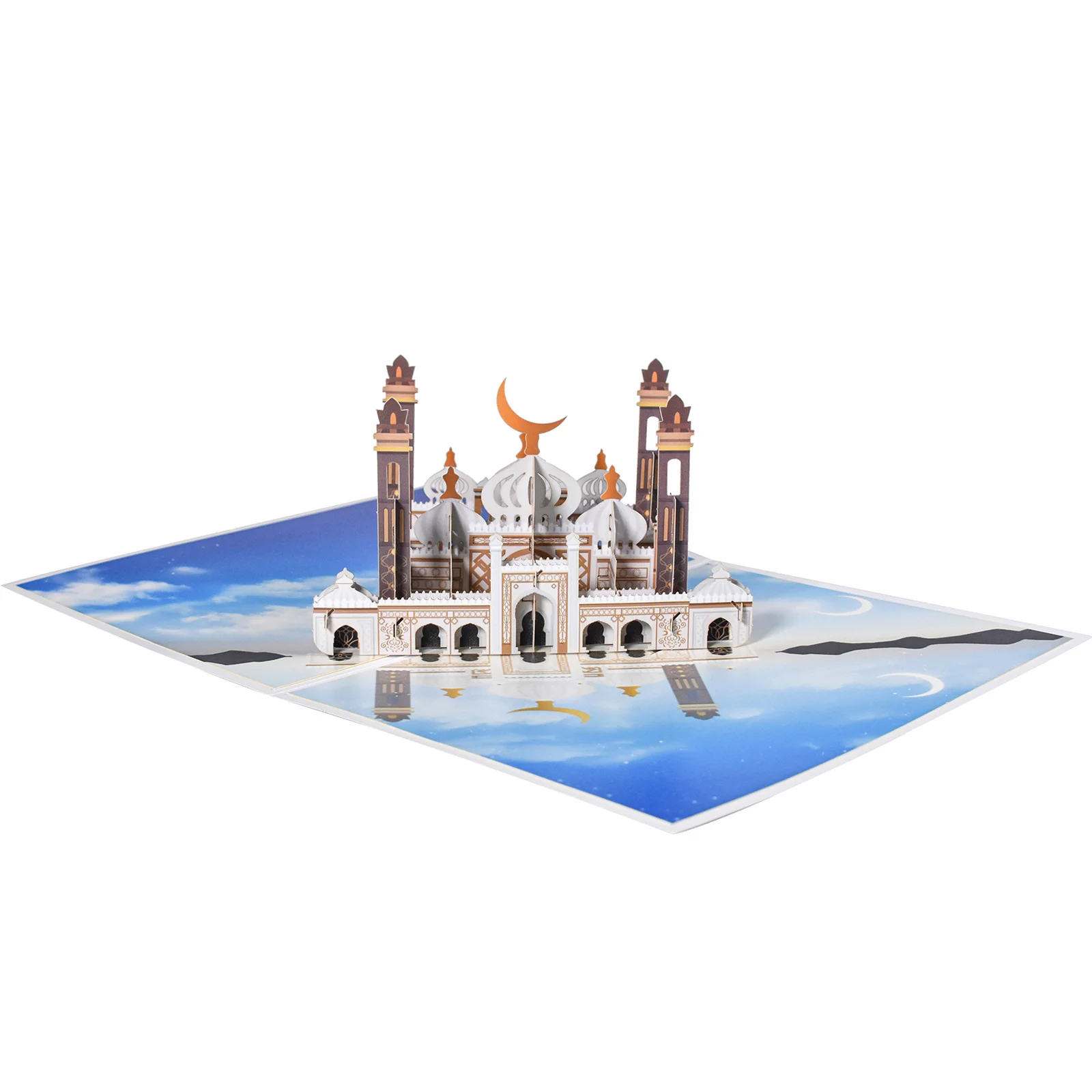 Eid Mubarak 3D Pop-Up-Karte für Islamisches Fest Muslimisches Geschenk Grußkarte – Detail 4