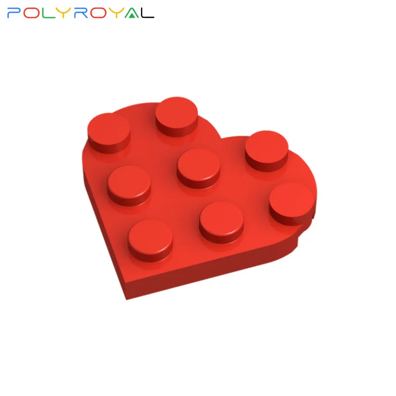 Building Blocks Technicalal parts DIY 3x3 Heart Plate 10 PCS MOC Educational toy for children birthday gift 39613