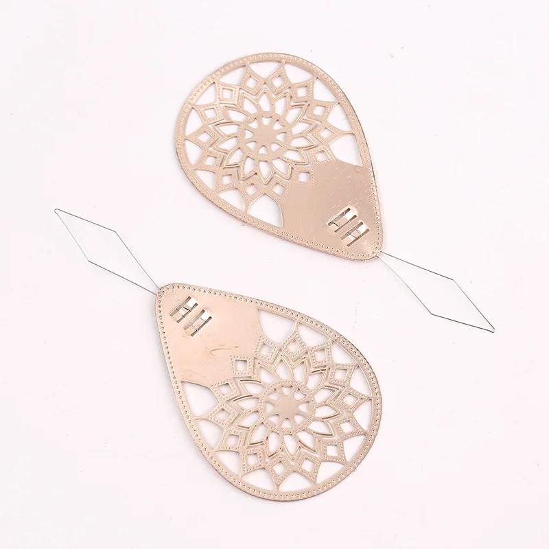 1/2 stücke Kupfer Nadel Piercer Rose Gold Hohl Retro Styling Gewinde Piercer Nähen Zubehör Nadel Führer