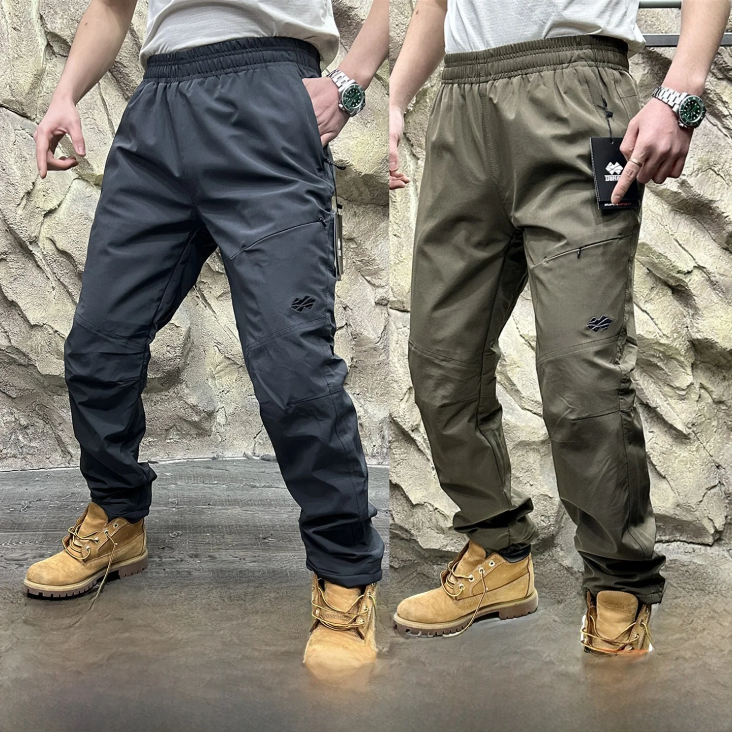 

Outdoor Men's Winter Trousers Fce Lined 3D Tailoring Windproof Waterproof Straight Leg Casual Pants Polar Cold Resistant