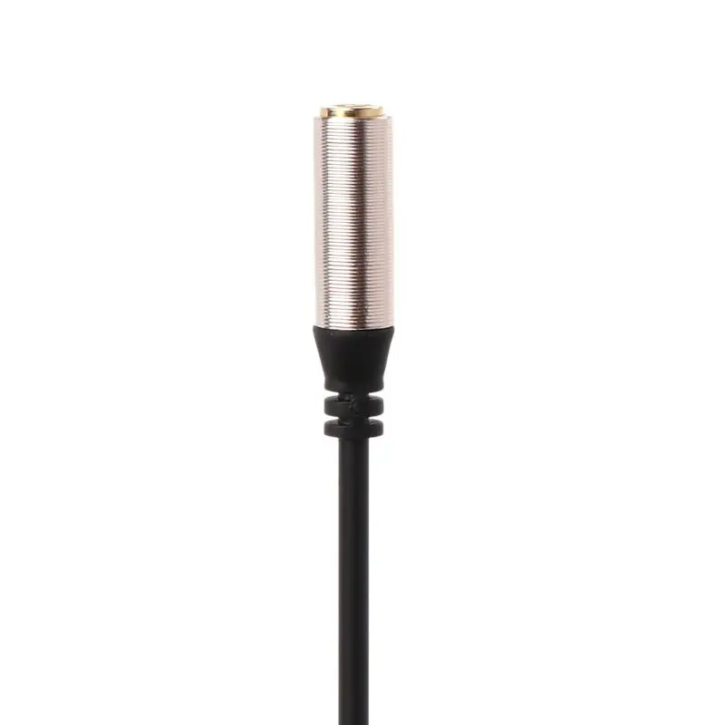 24cm 90 Degree Single Elbow 3.5mm Extension Cable For phone PC Speaker Headsets