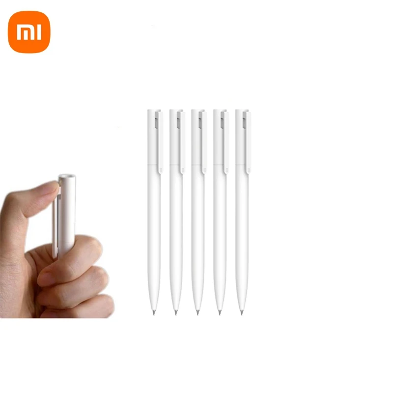 الأصلي Xiaomi Mijia Gel Pen MI Pen 0.5 مللي متر توقيع القلم PREMEC السلس سويسرا عبوة MiKuni اليابان الحبر (أسود/أزرق) أفضل هدية