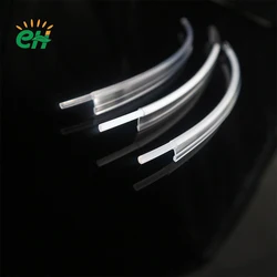 Diameter 2.5mm 3mm 4mm 5mm 6mmSolid Core  Pmma Optic Fiber Plastic Transparent Skirt Side Glow Cable For Car Decorative Lighting