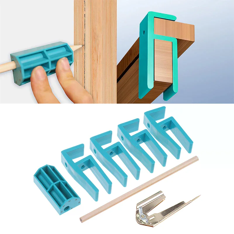 1Set 16-20mm Multi Margin Parallel Scriber Wardrobe Closing Board Clip Marking Gauge Woodworking Marking Tool