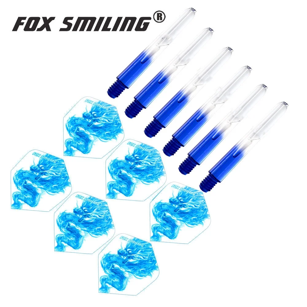 Fox Smiling  Nylon Dart Shafts And Popular Nice Pattern Darts Flights Dart Accessories For Soft And Steel Darts