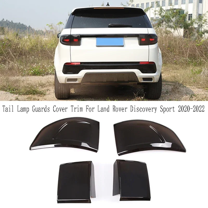 X-T 4 pièces capot de feu arrière de voiture décoration feu arrière gardes garniture de couverture pour Land Rover Discovery Sport 2020-2022-A58X