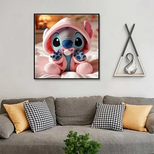 ديزني ليلو نقطة الماس فسيفساء اللوحة ، كامل جولة غرزة التطريز ، صورة الكرتون ، حجر الراين ، ديكور المنزل ، وصول جديد أفضل 10 مبيعات طقم إطار الطلاء الماسي - رقم 8