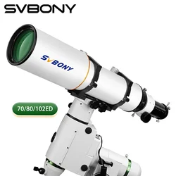 Svbony SV503 Astro telescope 70/80/102ED Extra Low Dispersion Achromatic Refractor OTA For Exceptional Viewing Astrophotography