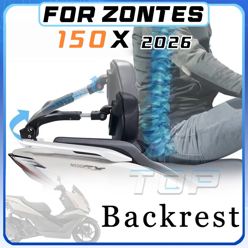 

For 2026 ZONTES 150X modified stainless steel folding backrest for 150 x 150 x X 150 150 X