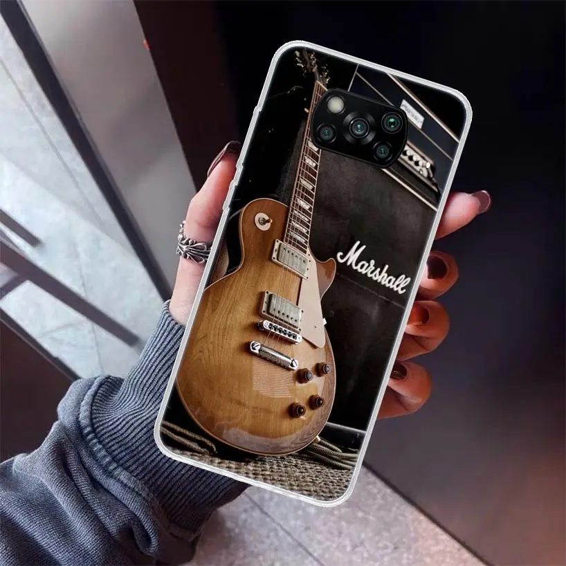 Music Score Musical Violin Guitar Phone Case For Xiaomi Mi 12T 11T 10T 9T 12X 11i 12 11 10 9 8 Lite 13 5X 6X A1 A2 A3 CC9 Shell