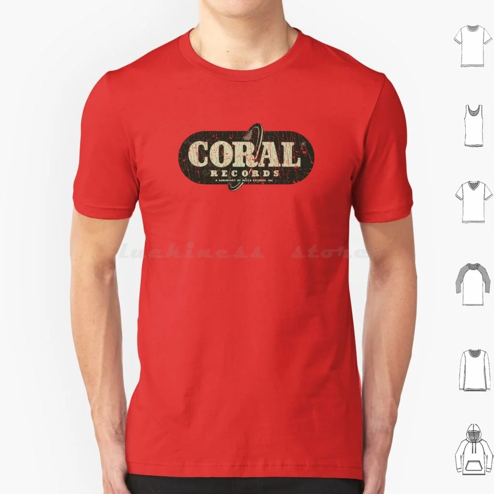 Camiseta Coral Records 1949 de talla grande 100% algodón Jazz Swing Coral Records Records 1949 1940s Jazz Music Swing tienda de discos de música