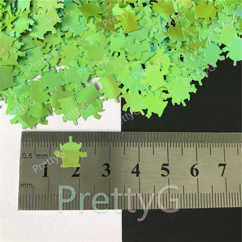 PrettyG-Aliens Teletubbies ترتر لامع للراتنج ، صناعة ذاتية الصنع ، مشغولات فنية ، مكياج أظافر ، إكسسوارات ديكور ، صندوق واحد ، C51R #5