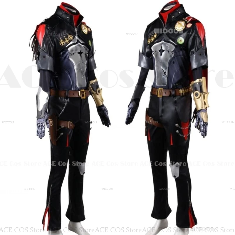 Cabine cosplay traje peruca jogo honkai estrela ferroviário cosplay uniformes anime festa de halloween roupas traje jogo role play masculino