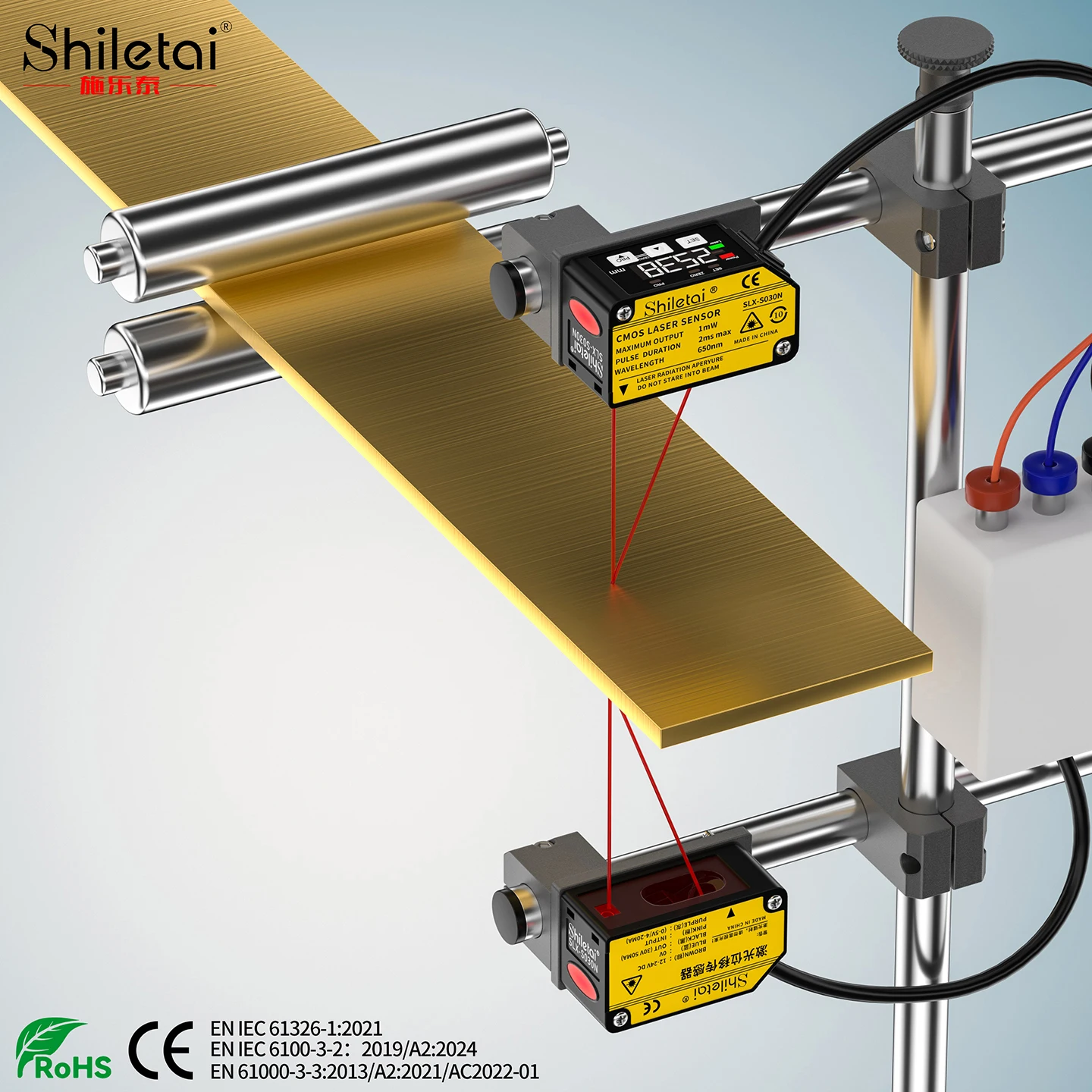 مستشعر الإزاحة 700 مم SLX-S700N DC12-24V الخطي ± 0.2% FS 1.5 مللي ثانية مستشعر الاستجابة للكشف عن المواد المتبقية