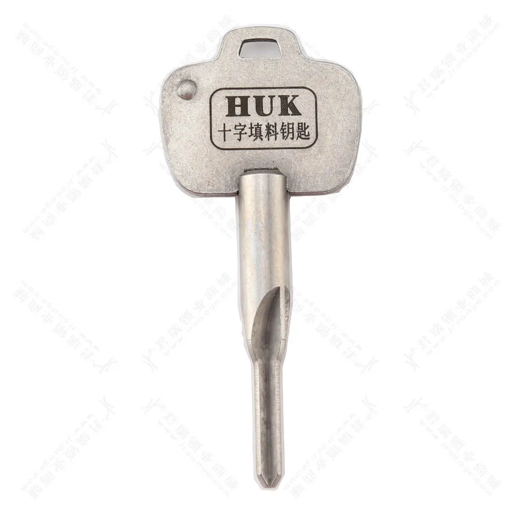 HUK Cross Key Master Cross Key Stainless Stell Cross-filled Key Locksmith Key for Lock Multifunction Unlocking