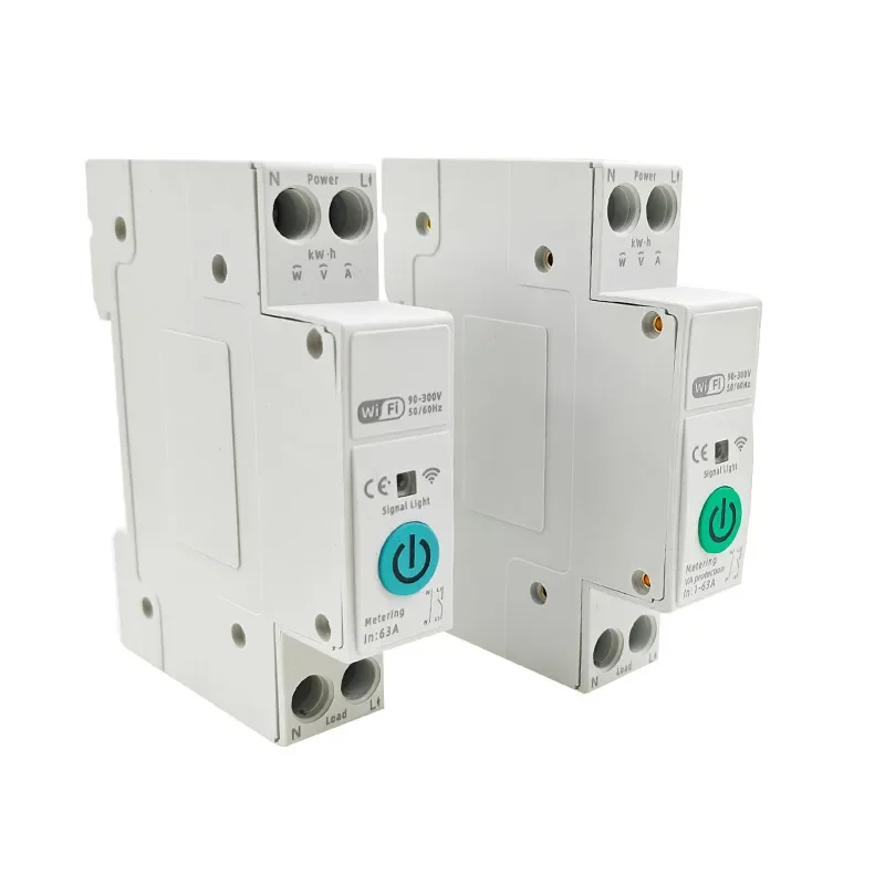 63A Intelligent Switching PowerTUYA WIFI Mobile Remote Monitoring Timed Metering Breaker VA.Protection